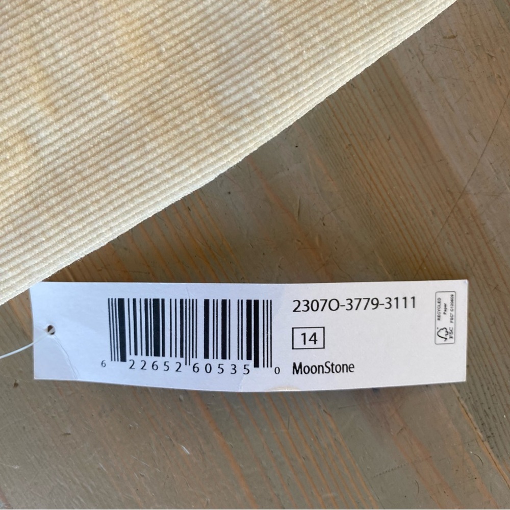 NWT Tribal Straight Leg Stretch Corduroy Pant - Moonstone - 12 14 - Picture 7 of 9